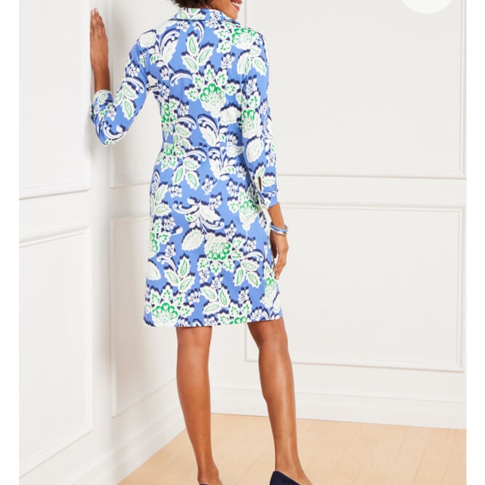 Talbots EFFORTLESS JERSEY TWIST SHIRTDRESS NWT - Picture 5 of 7